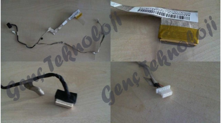 Asus A52, A52F, A52JB, A52JC Lvds Led Data Flex Kablo - Çıkma-Orijinal